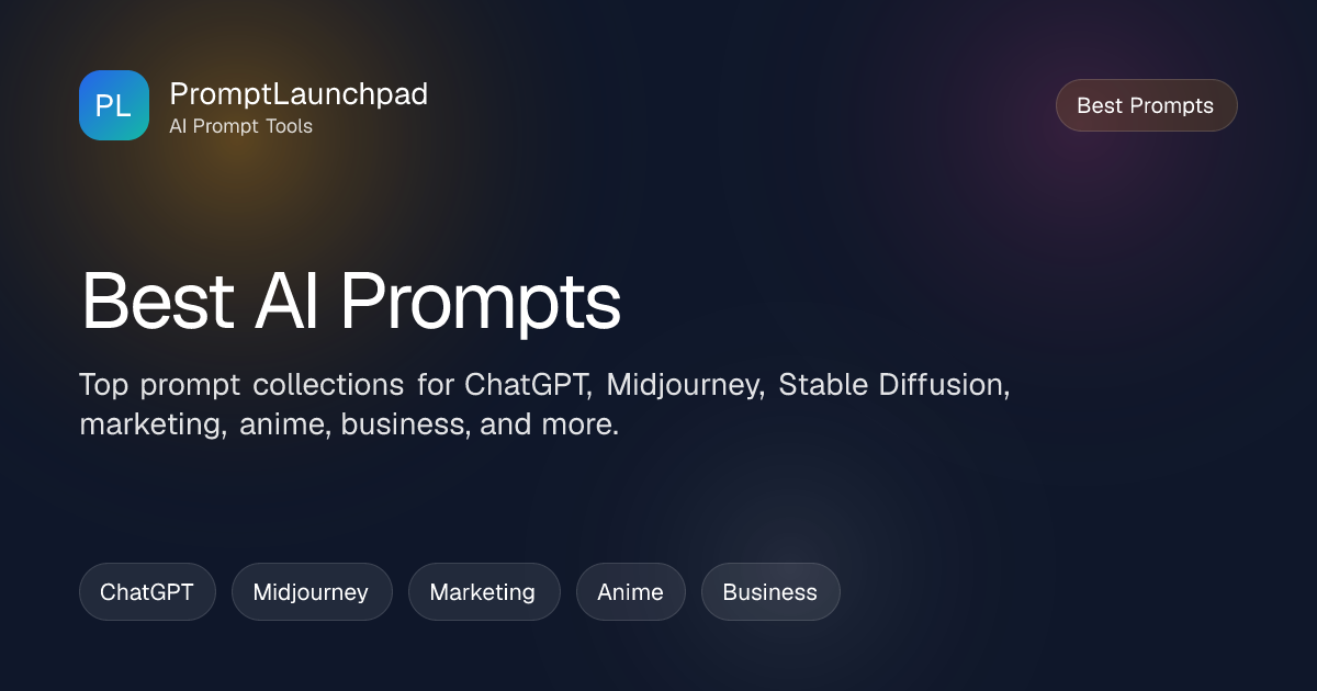 Best AI Prompts - Top ChatGPT, Midjourney, Marketing and More ...